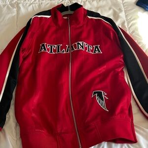Mitchell & Ness Red Atlanta Falcons Bomber Jacket